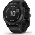 Chytré hodinky Garmin Fenix 6 Glass, Black/Black Band (MAP/Music)