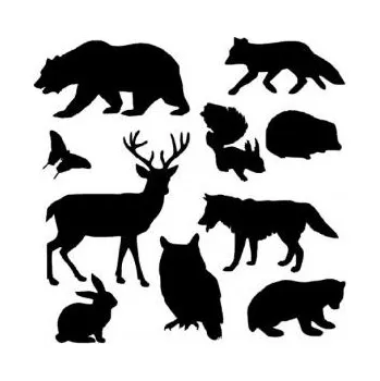 Výtvárné potřeby ARTEMISS Zvířata - plastová šablona 038 Rozměr: D 29x29cm