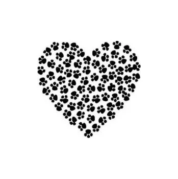 ARTEMISS Tlapkové srdce - plastová šabona 154 Rozměr: C 14,5x14,5cm