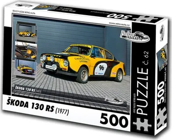 Puzzle KB Barko Retro Auta Škoda 130 RS 1977 500 dílků