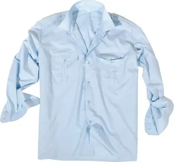Pánská košile Mil-tec Servis dlouhý rukáv světle modrá 3XL