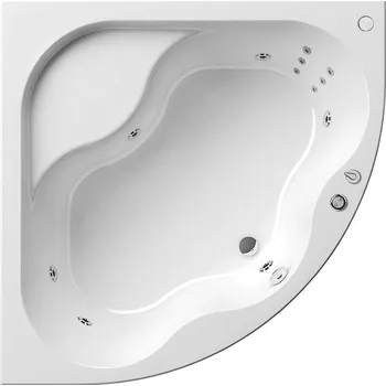 Vana Sanjet Sanjet, masážní vana Ravak Gentiana 150x150 cm v systému Hydro s profi ovládáním VR1 + odtokový komplet zdarma + nosná konstrukce zdarma