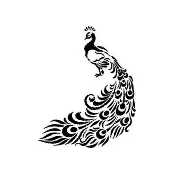 ARTEMISS Páv - plastová šablona 156 Rozměr: E 29x29cm