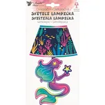 Samolepicí dekorace na zeď svítící LED lampička mořská panna 10548 Room Decor 27cm