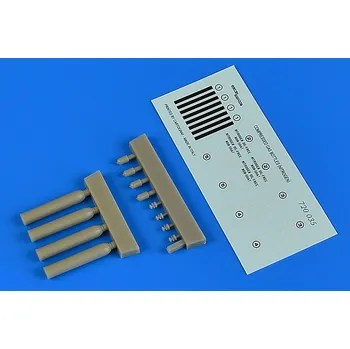 Plastikový model Aerobonus 1/72 Compressed gas bottles (nitrogen)