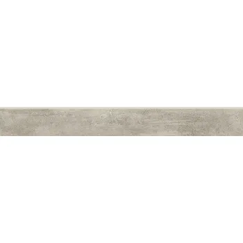 Dlažba Grava Light Grey Skirting - dlaždice sokl rektifikovaný 7,2x59,8 šedá matná OD662-066