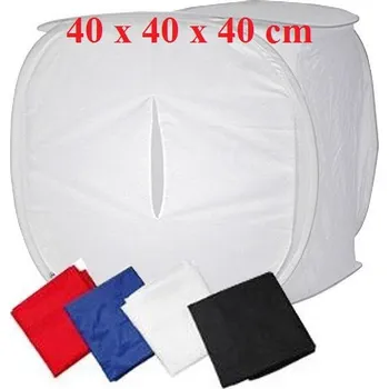 Fotopozadí Fotostudio, foto box, foto stan 40x40x40 cm (Difuzní světelný foto stan - Produktová fotografie)