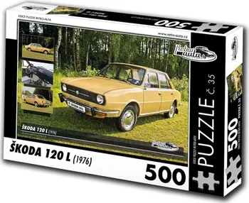 Puzzle KB Barko Retro Auta Škoda 120 L 1976 500 dílků