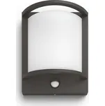 Philips 17392/93/P0 Samondra IR venkovní nástěnné LED svítidlo se senzorem 1x12W 1200lm 2700K IP44, antracit