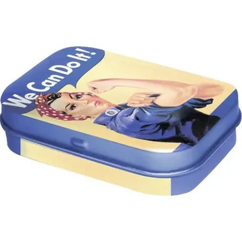 Dóza na potraviny Plechová krabička Mint Box 6 x 1,6 x 4 cm