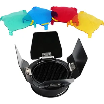 Studiový blesk Kovové klapky pro miniblesky s filtry a voštinou