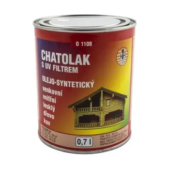 Lak na dřevo HB-Lak Chatolak O1108, lak na dřevo a kov, lesk, 0,7L