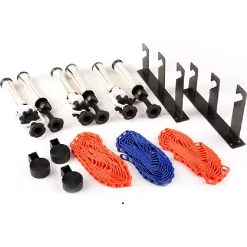 Sestava studiového vybavení Řetězový závěsný systém s trny pro 3 role fotografického pozadí