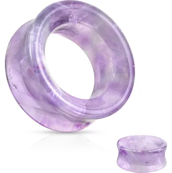 Piercing Šperky4U Tunel do ucha ametyst - TN01129-06