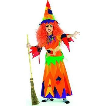 Rubies Německo Hexe Kunterbunt - kostým čarodějnice D varianta: 140