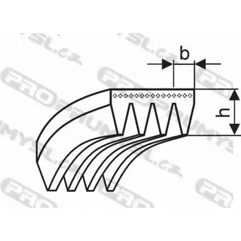 Řemen víceklínový 4 PK 1387 (546-K) Hutchinson Poly-V