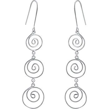 Náušnice Stříbrné náušnice spirálky