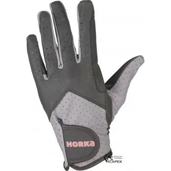 Jezdecké rukavice Rukavice Horka -SPORT- - Šedá - S