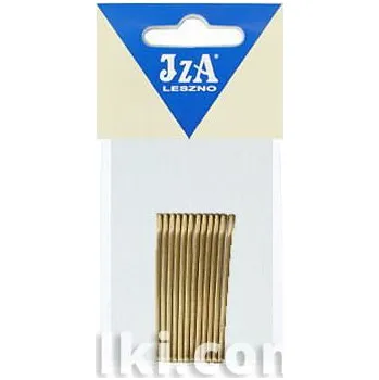 Spona do vlasů hladká s kuličkami, barva zlatá VÝPRODEJ: 5 cm, 12 ks