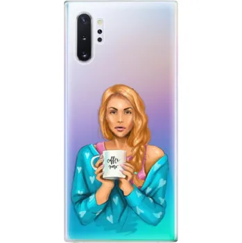 Pouzdro na mobilní telefon Odolné silikonové pouzdro iSaprio - Coffe Now - Redhead - Samsung Galaxy Note 10+