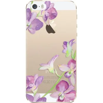 Pouzdro na mobilní telefon Odolné silikonové pouzdro iSaprio - Purple Orchid - iPhone 5/5S/SE