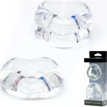 Vibrátor Sport Fucker Revolution Ring Stretch Combo Set Clear