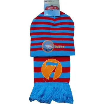 Čepice xcena Planes Dusty čepise se šálou teplá