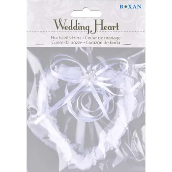 Svatební dekorace Dekorace srdce svatební, 110x120 mm