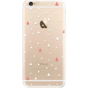 Pouzdro na mobilní telefon Odolné silikonové pouzdro iSaprio - Abstract Triangles 02 - white - iPhone 6/6S