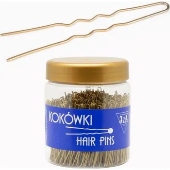 Vlásenky do vlasů profilované, barva zlatá VÝPRODEJ: (B065/G) 6,5 cm, 500 g