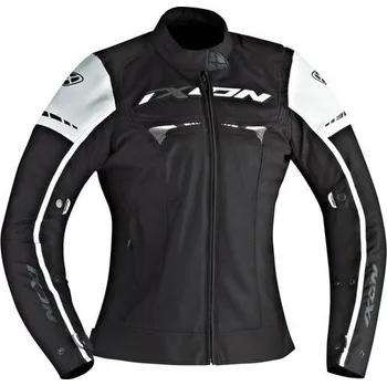 Moto bunda PITRACE LADY 1015 - dámská černobílá moto bunda IXON - S