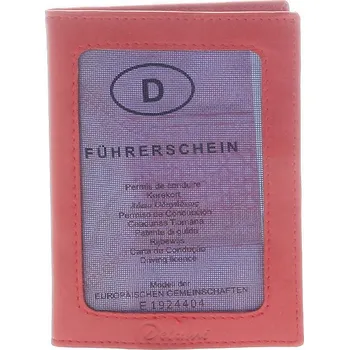 Peněženka Kožená peněženka na doklady DELAMI, červená