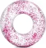 Nafukovací kruh Intex 56274 flitrový růžový 119 cm