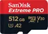 Paměťová karta Sandisk Micro SDXC Extreme Pro 512 GB + SD adaptér (SDSQXCZ-512G-GN6MA)