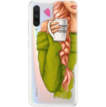 Pouzdro na mobilní telefon Odolné silikonové pouzdro iSaprio - My Coffe and Redhead Girl - Xiaomi Mi A3