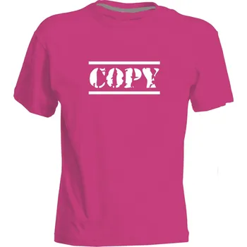 Chlapecké tričko TUKAN AGENCY Dětské tričko Copy Barva: Růžová, Velikost: S 110/116