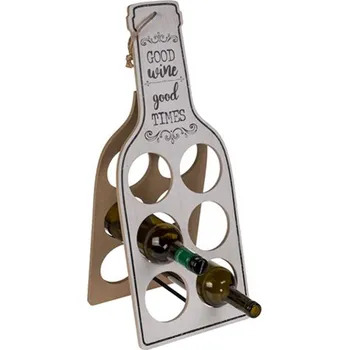 Žertovný předmět Dřevěný stojan na vínové láhve