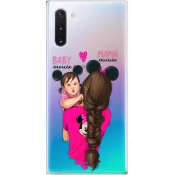 Pouzdro na mobilní telefon Odolné silikonové pouzdro iSaprio - Mama Mouse Brunette and Girl - Samsung Galaxy Note 10