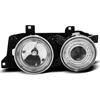 Přední světlomet Přední světla angel eyes BMW E32 / E34 chromové