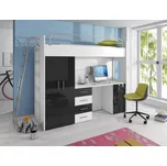 Nábytek PEGAS s.r.o. Patrová postel PARADISE 4D, Černá