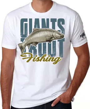 pánské tričko Giants Fishing Pstruh bílé 