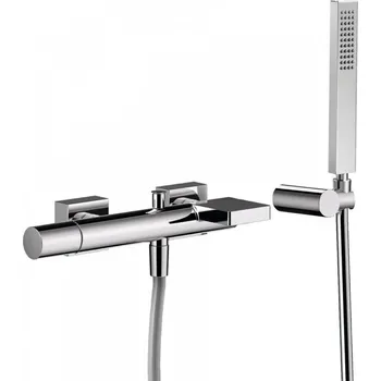 Vodovodní baterie TRES PROJECT vanová nástěnná baterie CHROM, rozteč 150 mm, s příslušenstvím