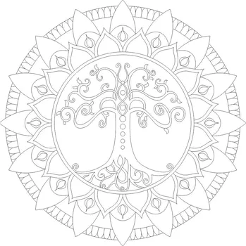 Radost v písku Šablona na pískování mandala Strom Života (54) Varianta: 490 x 490 mm