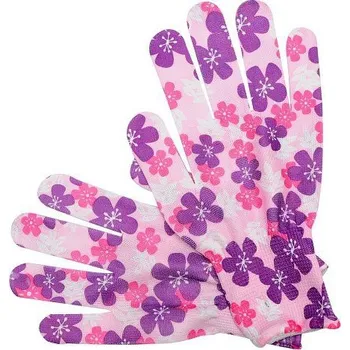 Pracovní rukavice Toya TO-74121 květované 8"