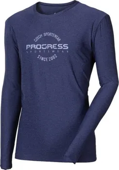 Pánské tričko Progress Patrick tričko tmavě modrý melír