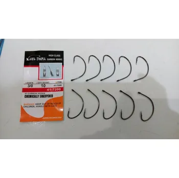 AWA-SHIMA Háčky CUTTING BLADE 7200 BLACK NICKEL vel.1-10ks