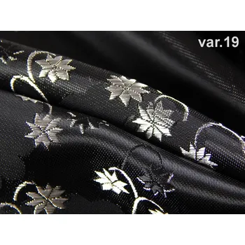 HEDVA ČESKÝ BROKÁT Ondrin 160 krojový brokát KONVALINKY černá | 19