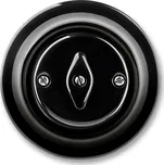 Přepínač střídavý, otočný, černá, porcelán, ABB Decento 3560K-C06345 N