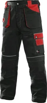 montérky CXS Orion Teodor zimní kalhoty do pasu černé/červené