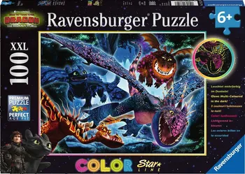 Puzzle Ravensburger Jak vycvičit draka 100 XXL LED 100 dílků